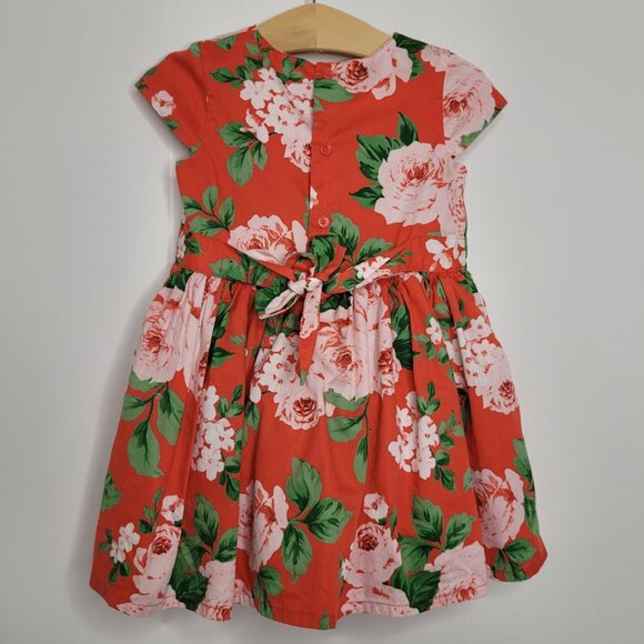 Carter's Red Floral Dress 24 Months - Picture 6 of 9